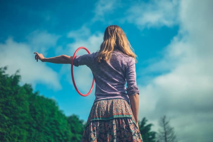 Hula-Hoop-Anfänger-Übungen