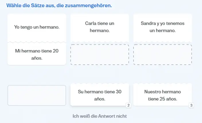 Busuu-Übung-Zuordnen