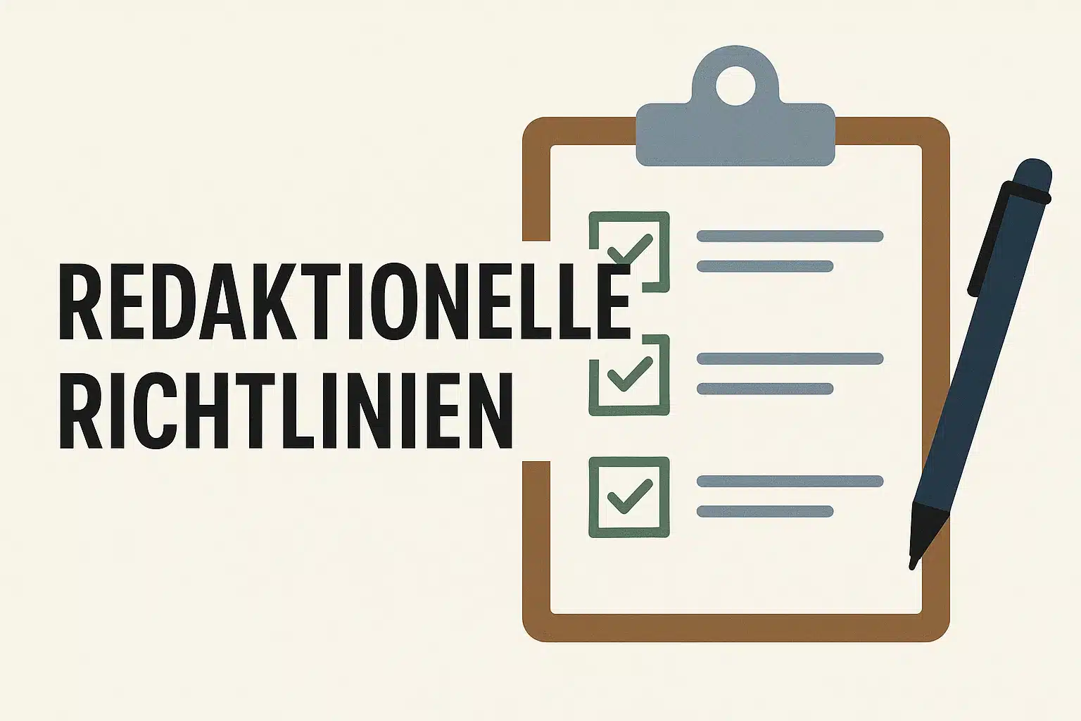 redaktionelle richtlinien